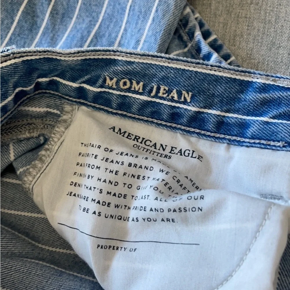 American Eagle Striped Mom Jeans - Picture 4 of 7